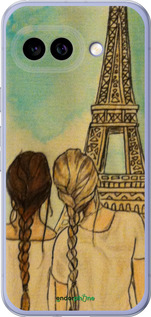 Силиконовый чехол Девушки в Париже для Google Pixel 9A - 3980u-3899 изображение 