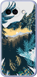 Силиконовый чехол Арт-орел на фоне природы для Google Pixel 9A - 3983u-3899 изображение 
