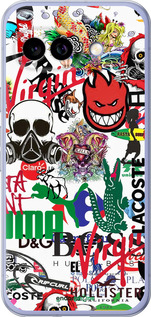 Силиконовый чехол Many different logos для Google Pixel 9A - 4022u-3899 изображение 