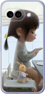 Силіконовий чехол Мила дівчинка з зайчиком для Google Pixel 9A - 4039u-3899 изображение 