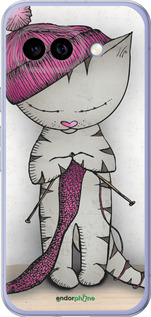 Силиконовый чехол Кошка рукодельница для Google Pixel 9A - 4056u-3899 изображение 