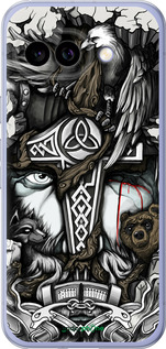 Силиконовый чехол Тату Викинг для Google Pixel 9A - 4098u-3899 изображение 