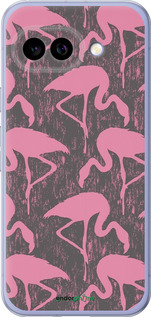 Силиконовый чехол Vintage-Flamingos для Google Pixel 9A - 4171u-3899 изображение 