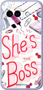 Силиконовый чехол she's the  boss для Google Pixel 9A - 4254u-3899 изображение 