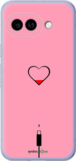 Силіконовий чехол Підзарядка серця1 для Google Pixel 9A - 4275u-3899 изображение 