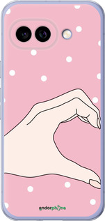 Силиконовый чехол Половинка сердца для Google Pixel 9A - 4340u-3899 изображение 