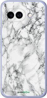 Силиконовый чехол Мрамор белый для Google Pixel 9A - 4480u-3899 изображение 