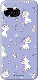 Силиконовый чехол Единорожка v2 для Google Pixel 9A - 4703u-3899 изображение 