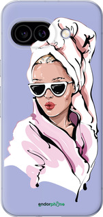 Силиконовый чехол Девушка в очках 2 для Google Pixel 9A - 4714u-3899 изображение 