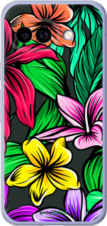 Силиконовый чехол Тропические цветы 1 для Google Pixel 9A - 4753u-3899 изображение 