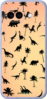 Силиконовый чехол Динозаврики 1 для Google Pixel 9A - 4772u-3899 изображение 