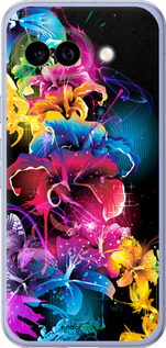 Силиконовый чехол Абстрактные цветы для Google Pixel 9A - 511u-3899 изображение 