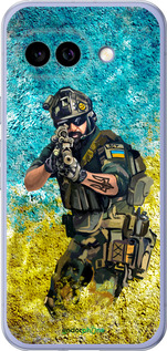 Силиконовый чехол Воин ЗСУ для Google Pixel 9A - 5311u-3899 изображение 