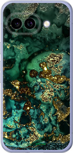 Силиконовый чехол Мрамор золото богатство для Google Pixel 9A - 5419u-3899 изображение 