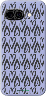 Силиконовый чехол Сердца v2 для Google Pixel 9A - 5497u-3899 изображение 