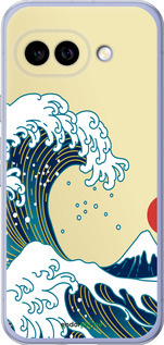 Силиконовый чехол Японские волны для Google Pixel 9A - 5533u-3899 изображение 