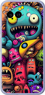 Силиконовый чехол Cмешные монстры для Google Pixel 9A - 5549u-3899 изображение 