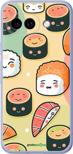 Силиконовый чехол Суши паттерн для Google Pixel 9A - 5583u-3899 изображение 
