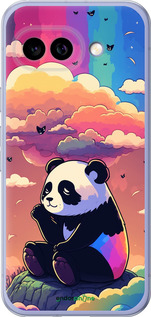 Силиконовый чехол Панда в облаках для Google Pixel 9A - 5585u-3899 изображение 