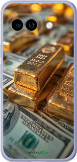 Силиконовый чехол Слитки и доллары для Google Pixel 9A - 6105u-3899 изображение 