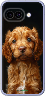 Силиконовый чехол Cocker spaniel на черном фоне для Google Pixel 9A - 6137u-3899 изображение 