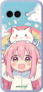 Силиконовый чехол Девочка аниме радуга для Google Pixel 9A - 6304u-3899 изображение 