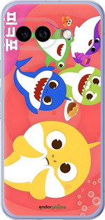 Силиконовый чехол Бейби Шаркс для Google Pixel 9A - 6305u-3899 изображение 