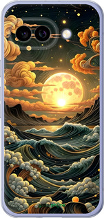 Силиконовый чехол Арт волны для Google Pixel 9A - 6332u-3899 изображение 