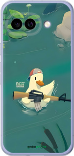 Силіконовий чехол Каченя з автоматом для Google Pixel 9A - 6356u-3899 изображение 