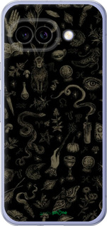 Силиконовый чехол Мистический коллаж с травами и магическими символами для Google Pixel 9A - 6428u-3899 изображение 