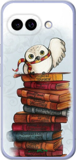 Силиконовый чехол Сова и книги для Google Pixel 9A - 6436u-3899 изображение 