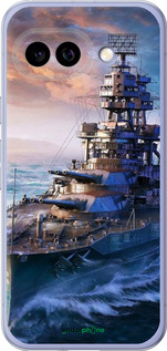 Силиконовый чехол Военный корабль, world of tanks, wargaming для Google Pixel 9A - 6461u-3899 изображение 