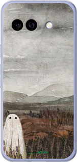 Силиконовый чехол Одинокий призрак на фоне гор для Google Pixel 9A - 6486u-3899 изображение 