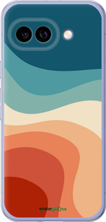Силиконовый чехол В стиле ретро с волнами для Google Pixel 9A - 6531u-3899 изображение 
