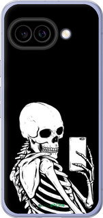 Силиконовый чехол Скелет делает Selfie для Google Pixel 9A - 6535u-3899 изображение 
