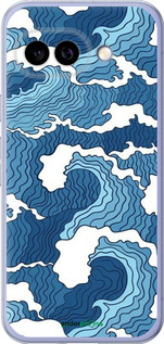 Силиконовый чехол Абстрактный рисунок морских волн для Google Pixel 9A - 6538u-3899 изображение 
