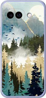 Силиконовый чехол С изображением лесного пейзажа для Google Pixel 9A - 6548u-3899 изображение 