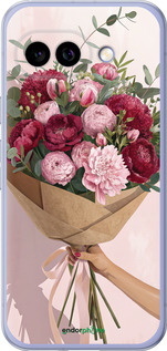 Силіконовий чехол Півонії 1 для Google Pixel 9A - 6705u-3899 изображение 