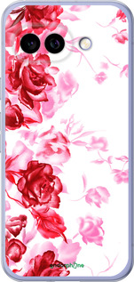 Силиконовый чехол Нарисованные розы для Google Pixel 9A - 724u-3899 изображение 