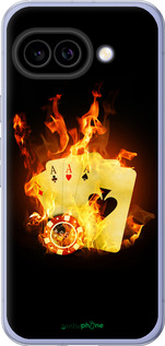 Силиконовый чехол Горящие карты для Google Pixel 9A - 839u-3899 изображение 