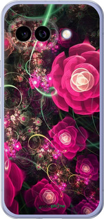 Силиконовый чехол Абстрактные цветы 3 для Google Pixel 9A - 850u-3899 изображение 