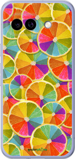 Силиконовый чехол Разноцветные дольки лимона для Google Pixel 9A - 861u-3899 изображение 