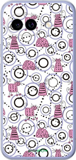 Силиконовый чехол Смешные коты для Google Pixel 9A - 907u-3899 изображение 