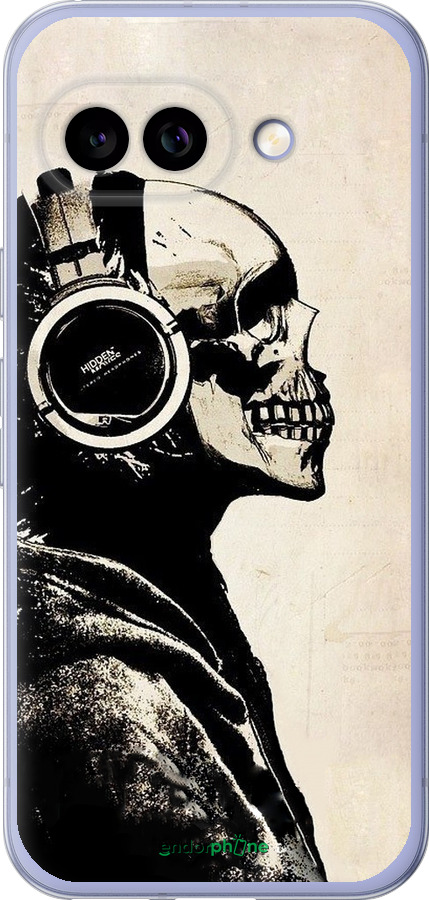 Силиконовый чехол Скелет-меломан v2 для Google Pixel 9A - 1200u-3899 изображение 