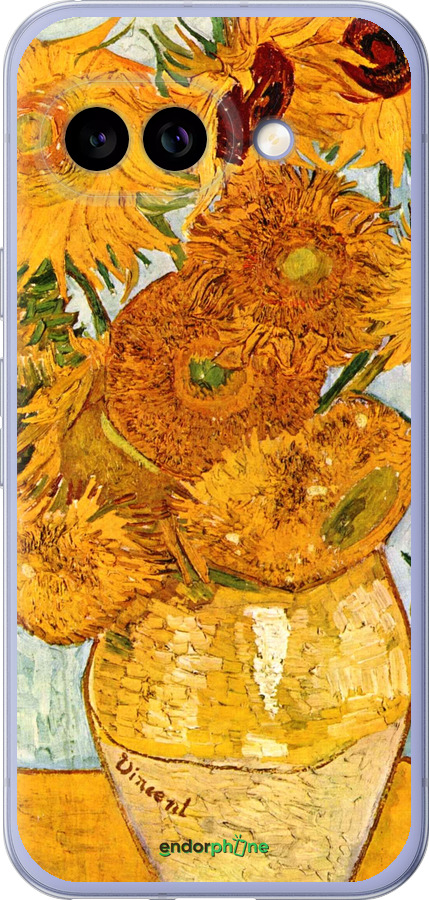 Силиконовый чехол Винсент Ван Гог. Подсолнухи для Google Pixel 9A - 162u-3899 изображение 