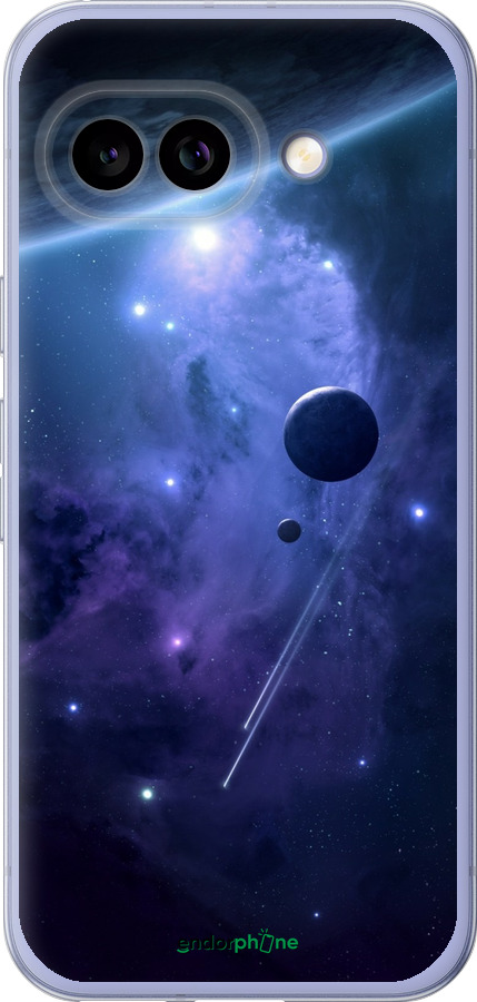 Силиконовый чехол Планеты в синем космосе для Google Pixel 9A - 171u-3899 изображение 