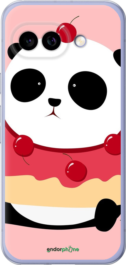 Силиконовый чехол Панда с пончиком для Google Pixel 9A - 3991u-3899 изображение 