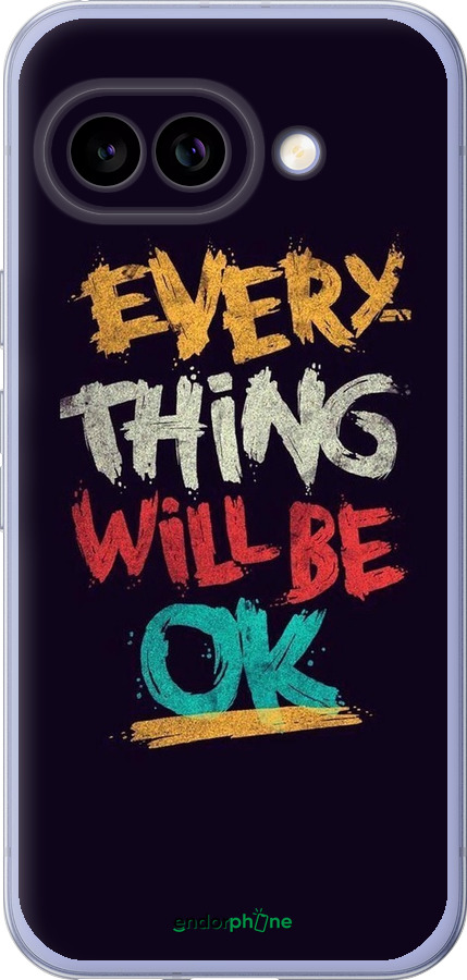 Силиконовый чехол Все будет хорошо для Google Pixel 9A - 4068u-3899 изображение 