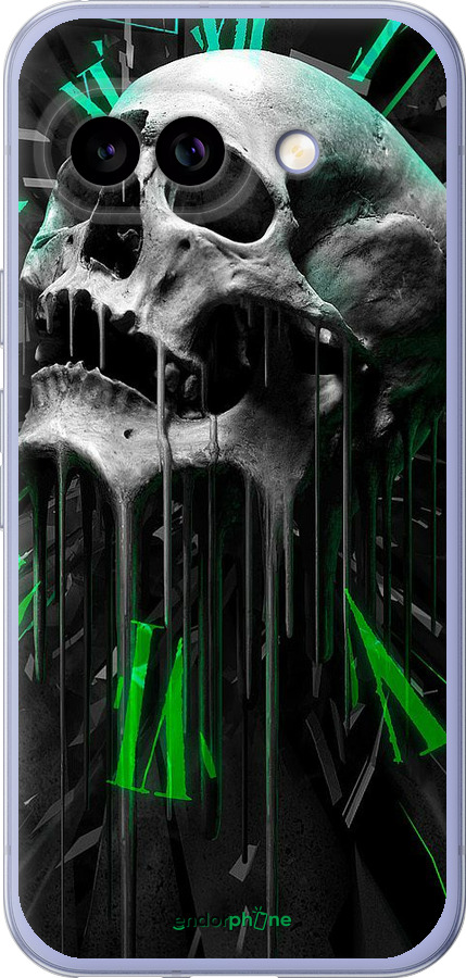 Силиконовый чехол Череп-часы для Google Pixel 9A - 4100u-3899 изображение 