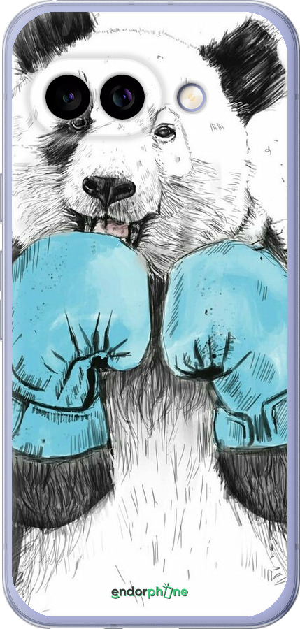 Силіконовий чехол Панда-боксер для Google Pixel 9A - 4104u-3899 изображение 